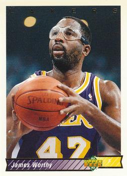 #156 James Worthy - Los Angeles Lakers - 1992-93 Upper Deck Basketball