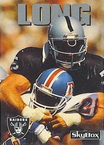 #156 Howie Long - Los Angeles Raiders - 1992 SkyBox Impact Football
