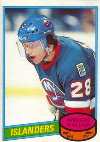 #156 Anders Kallur - New York Islanders - 1980-81 O-Pee-Chee Hockey