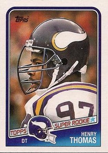 #156 Henry Thomas - Minnesota Vikings - 1988 Topps Football