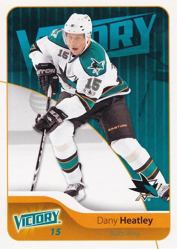 #156 Dany Heatley - San Jose Sharks - 2011-12 Upper Deck Victory Hockey