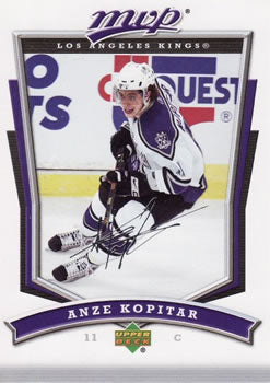 #156 Anze Kopitar - Los Angeles Kings - 2007-08 Upper Deck MVP Hockey