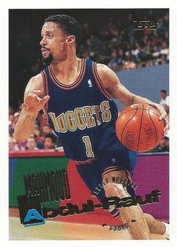 #156 Mahmoud Abdul-Rauf - Denver Nuggets - 1995-96 Topps Basketball