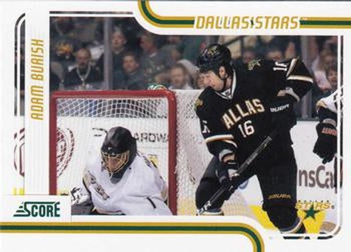 #156 Adam Burish - Dallas Stars - 2011-12 Score Hockey