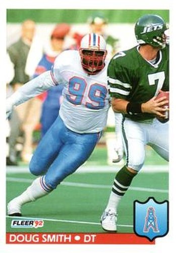 #156 Doug Smith - Houston Oilers - 1992 Fleer Football