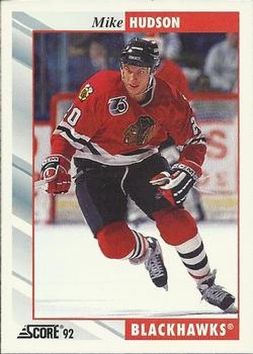 #156 Mike Hudson - Chicago Blackhawks - 1992-93 Score USA Hockey