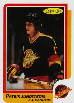 #156 Patrik Sundstrom - Vancouver Canucks - 1986-87 O-Pee-Chee Hockey