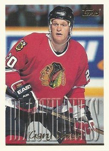 #156 Gary Suter - Chicago Blackhawks - 1995-96 Topps Hockey