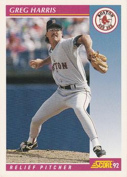 #156 Greg Harris - Boston Red Sox - 1992 Score Baseball