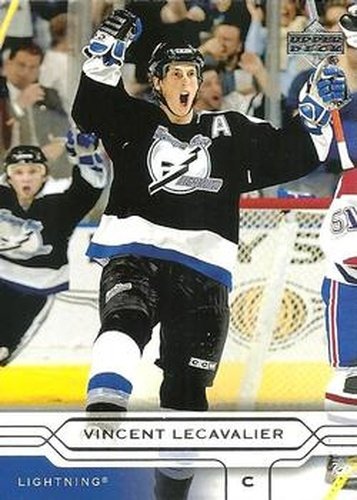 #156 Vincent Lecavalier - Tampa Bay Lightning - 2004-05 Upper Deck Hockey