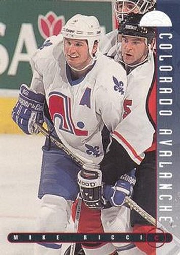 #156 Mike Ricci - Colorado Avalanche - 1995-96 Leaf Hockey