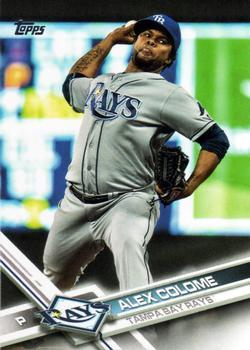 #156 Alex Colome - Tampa Bay Rays - 2017 Topps Baseball