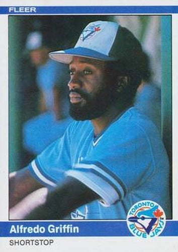 #156 Alfredo Griffin - Toronto Blue Jays - 1984 Fleer Baseball