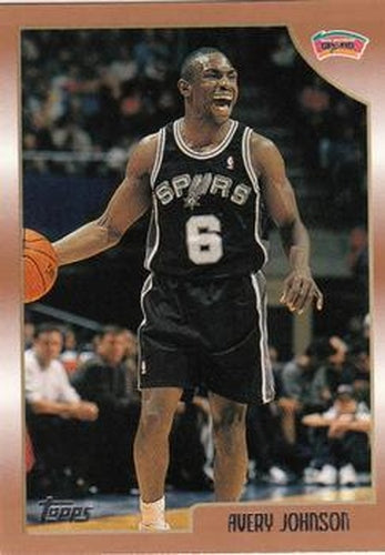 #156 Avery Johnson - San Antonio Spurs - 1998-99 Topps Basketball