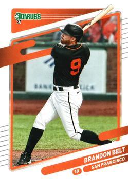 #156 Brandon Belt - San Francisco Giants - 2021 Donruss Baseball