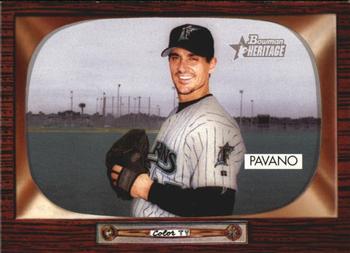 #156 Carl Pavano - Florida Marlins - 2004 Bowman Heritage Baseball