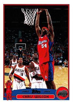 #156 Chris Wilcox - Los Angeles Clippers - 2003-04 Topps Basketball