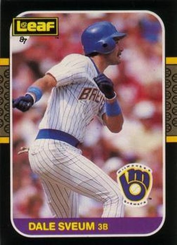 #156 Dale Sveum - Milwaukee Brewers - 1987 Leaf Baseball