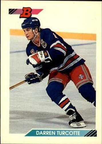 #156 Darren Turcotte - New York Rangers - 1992-93 Bowman Hockey