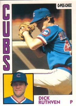 #156 Dick Ruthven - Chicago Cubs - 1984 O-Pee-Chee Baseball