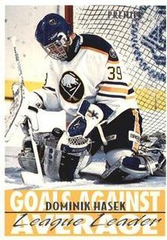 #156 Dominik Hasek - Buffalo Sabres - 1994-95 Topps Premier Hockey