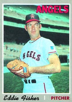 #156 Eddie Fisher - California Angels - 1970 Topps Baseball