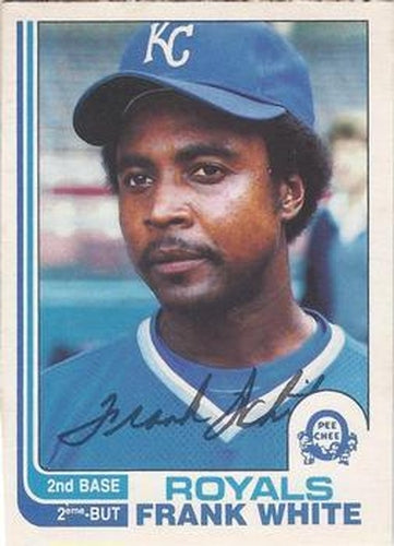 #156 Frank White - Kansas City Royals - 1982 O-Pee-Chee Baseball