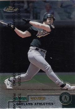 #156 Jason Giambi - Oakland Athletics - 1999 Finest Baseball