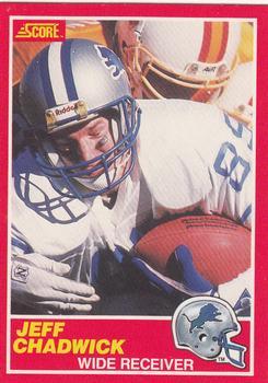 #156 Jeff Chadwick - Detroit Lions - 1989 Score Football