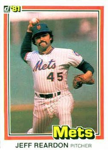 #156 Jeff Reardon - New York Mets - 1981 Donruss Baseball