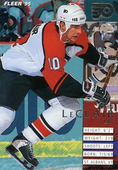 #156 John LeClair - Philadelphia Flyers - 1994-95 Fleer Hockey