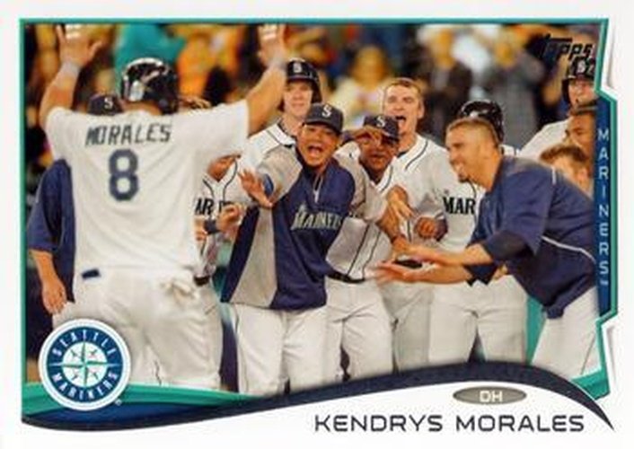 #156 Kendrys Morales - Seattle Mariners - 2014 Topps Baseball