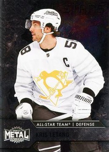 #156 Kris Letang - Pittsburgh Penguins - 2020-21 Skybox Metal Universe Hockey