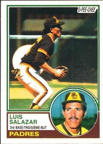 #156 Luis Salazar - San Diego Padres - 1983 O-Pee-Chee Baseball