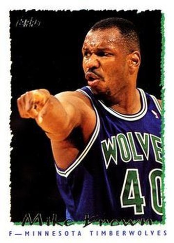 #156 Mike Brown - Minnesota Timberwolves - 1994-95 Topps Basketball