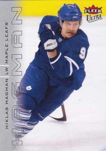 #156 Niklas Hagman - Toronto Maple Leafs - 2009-10 Ultra Hockey
