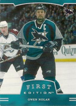 #156 Owen Nolan - San Jose Sharks - 2002-03 Be a Player First Edition Hockey