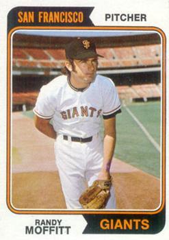 #156 Randy Moffitt - San Francisco Giants - 1974 Topps Baseball