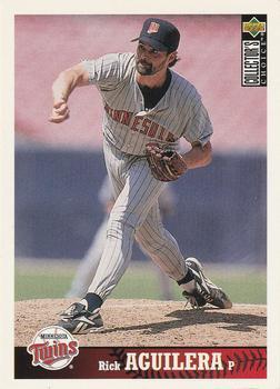 #156 Rick Aguilera - Minnesota Twins - 1997 Collector's Choice Baseball