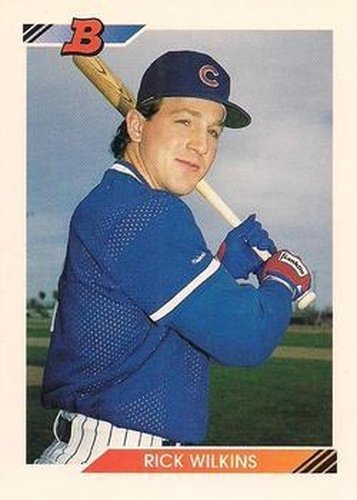 #156 Rick Wilkins - Chicago Cubs - 1992 Bowman Baseball