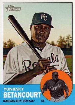 #156 Yuniesky Betancourt - Kansas City Royals - 2012 Topps Heritage Baseball