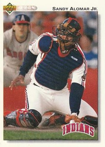 #156 Sandy Alomar Jr. - Cleveland Indians - 1992 Upper Deck Baseball