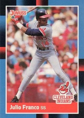 #156 Julio Franco - Cleveland Indians - 1988 Donruss Baseball