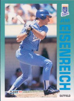 #156 Jim Eisenreich - Kansas City Royals - 1992 Fleer Baseball