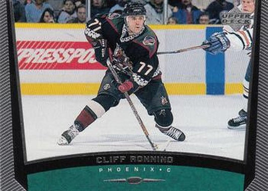#156 Cliff Ronning - Phoenix Coyotes - 1998-99 Upper Deck Hockey