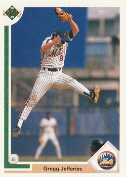 #156 Gregg Jefferies - New York Mets - 1991 Upper Deck Baseball