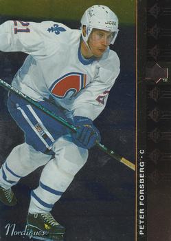 #SP-156 Peter Forsberg - Quebec Nordiques - 1994-95 Upper Deck Hockey - SP