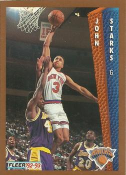 #156 John Starks - New York Knicks - 1992-93 Fleer Basketball