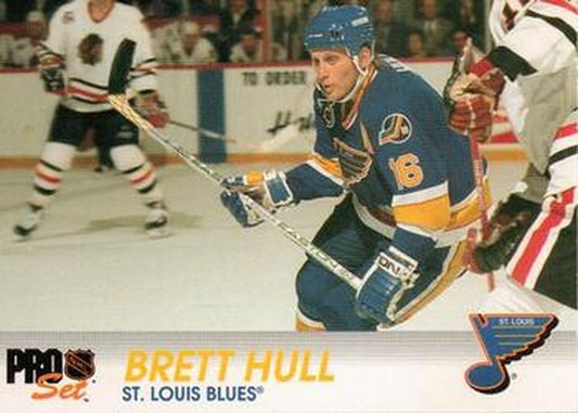 #156 Brett Hull - St. Louis Blues - 1992-93 Pro Set Hockey