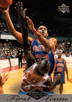 #156 Grant Hill - Detroit Pistons - 1995-96 Upper Deck Basketball